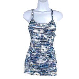 Lululemon Power Y Tank Top Blurry Belle Multi‎ Whit